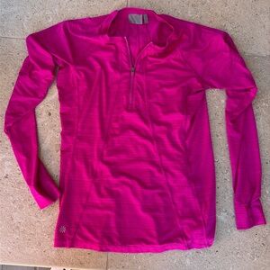 Athleta hot pink Pacifica long sleeve sun shirt.  Size medium.  EUC.
